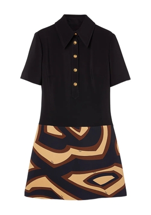 PUCCI graphic-print mini dress - Black