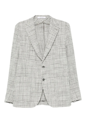 Tagliatore checked single-breasted jacket - Grey