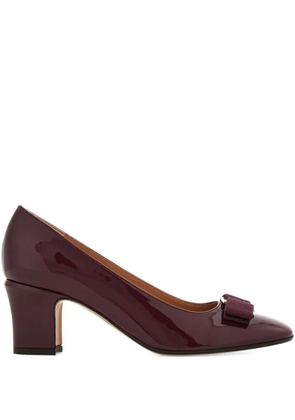 Ferragamo 40mm Vara bow-detail pumps - Purple