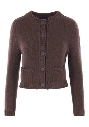 WOMMELSDORFF BERLIN patch-pocket button cardigan - Brown