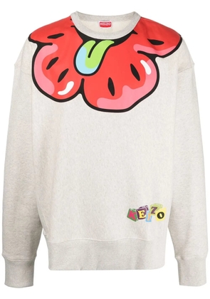 Kenzo Boke flower graphic-print sweatshirt - Grey