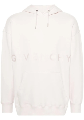 Givenchy logo-print cotton hoodie - Pink