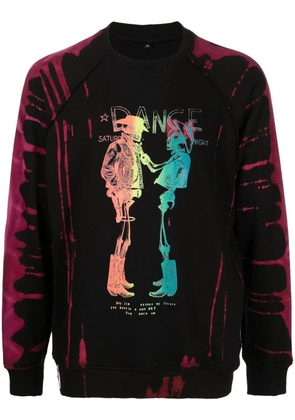 Stain Shade x Hiroshi Fujiwara skeleton-print sweatshirt - Black