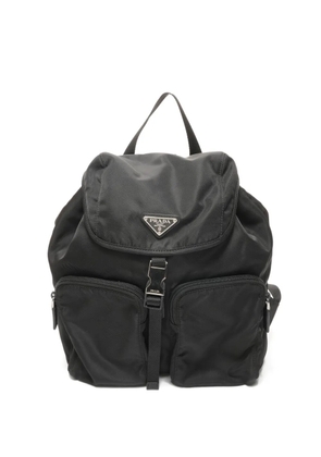 Prada Pre-Owned 2020-2025 logo backpack - Black