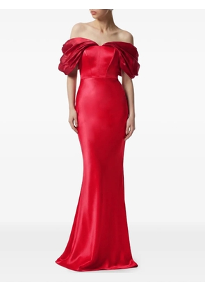 FRAMBOISE kamari off-shoulder dress - Red