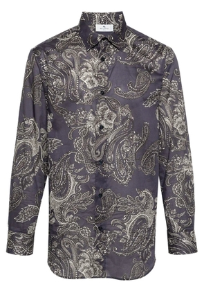 ETRO paisley-print cotton shirt - Blue