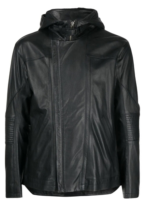 Helmut Lang photograph-print leather jacket - Black