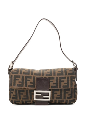 Fendi Pre-Owned 1990s Mamma Baguette canvas shoulder bag - Brown
