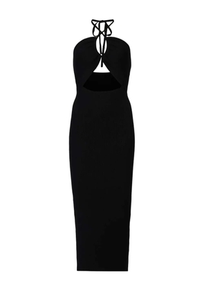 AllSaints Toni halterneck cut-out dress - Black