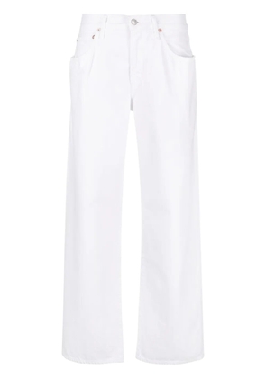 AGOLDE Fusion low-rise organic cotton jeans - White