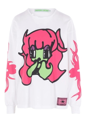 Chopova Lowena graphic long-sleeve t-shirt - White