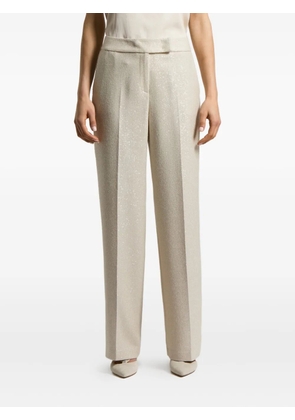 Peserico sequin-detail trousers - Neutrals