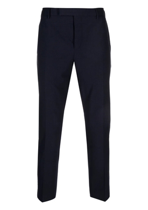 PT Torino check-print tapered trousers - Blue