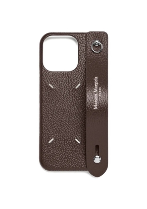 Maison Margiela iPhone 16 Pro Max ring phone cover - Brown