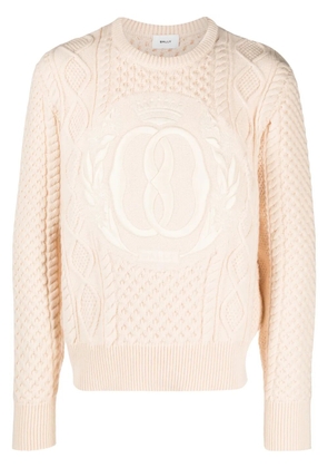 Bally intarsia-knit logo wool jumper - Neutrals