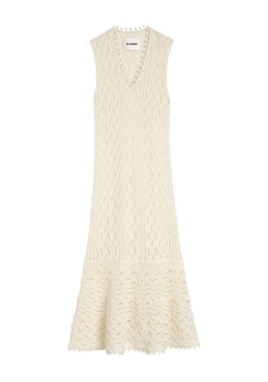Jil Sander passementerie-detail dress - Neutrals