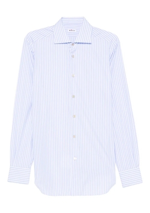 Kiton striped button shirt - Blue