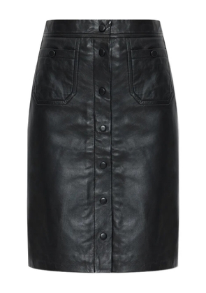 MUNTHE Locus leather skirt - Black