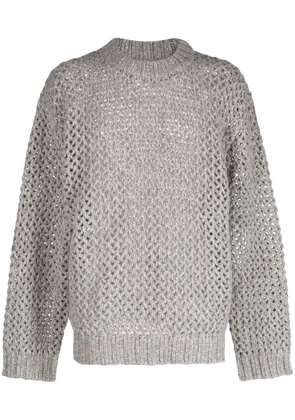 Holzweiler open-knit merino wool jumper - Grey
