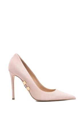 Elisabetta Franchi metal-logo pumps - Pink