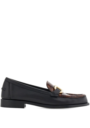 Ferragamo tortoiseshell Gancio loafers - Black
