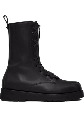 Valentino Garavani XCOMBAT leather boots - Black