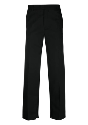 Off-White logo-embroidered tailored trousers - Black