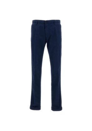 Incotex cuffed straight-leg trousers - Blue