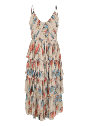 Sea Roanna floral-print midi dress - Neutrals