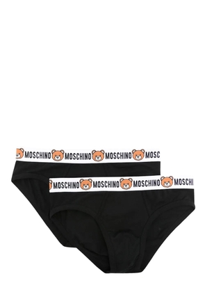 Moschino logo-print strap cotton-blend boxers - Black