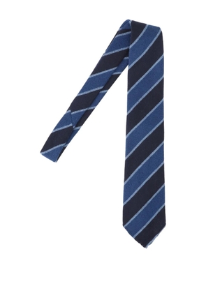 Cesare Attolini striped tie - Blue
