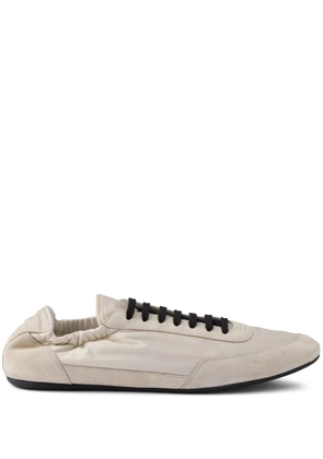 Prada Collapse Re-Nylon suede sneakers - Neutrals