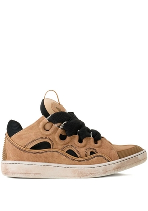 Lanvin cut-out sneakers - Brown