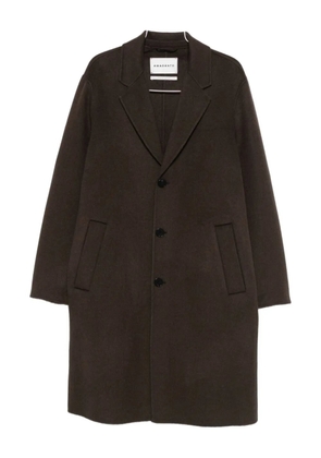 AMARÁNTO buttoned single-breasted coat - Brown
