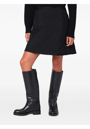 Jil Sander quilted mini skirt - Black