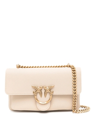 PINKO Love Birds-plaque shoulder bag - Neutrals