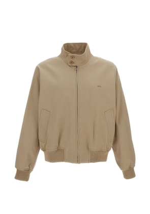 A.P.C. zip-up bomber jacket - Neutrals