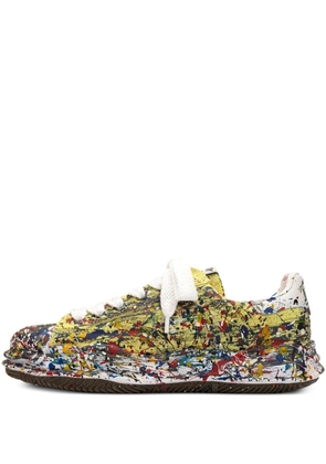 Maison MIHARA YASUHIRO Blakey paint-splatter sneakers - Yellow