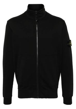 Stone Island cotton jersey cardigan - Black