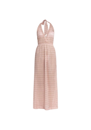 Melissa Odabash Mariah halterneck beach dress - Pink