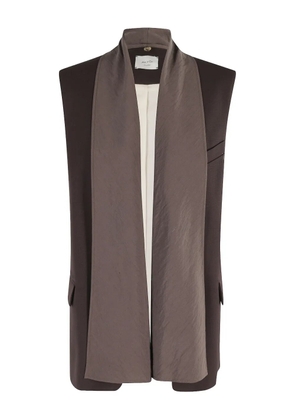 Alysi flap-pockets waistcoat - Brown