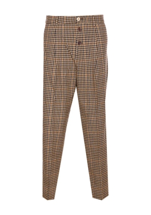 LIU JO chequered trousers - Brown