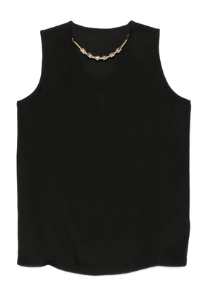 Fabiana Filippi v-neck satin top - Blue