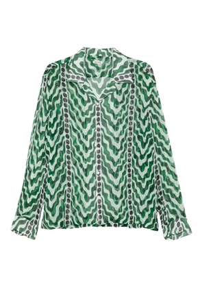 BODE wave-pattern shirt - Green