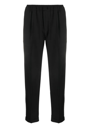 PMD tapered-leg elastic-waist trousers - Black