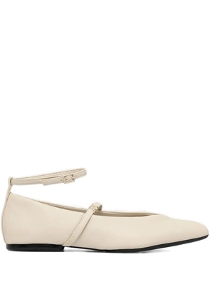 Armani Exchange ankle-strap pointed-toe flats - Neutrals