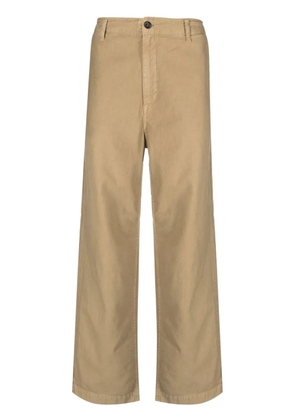 President’S mid-rise wide-leg trousers - Neutrals