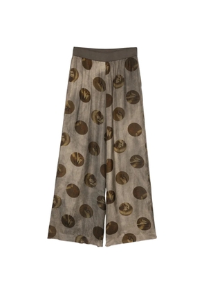 Uma Wang circle-print trousers - Grey