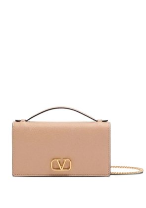 Valentino Garavani V-logo chain wallet - Neutrals