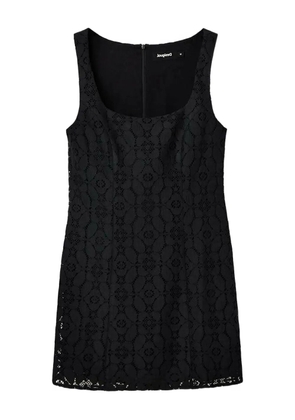 Desigual floral-lace mini day dress - Black